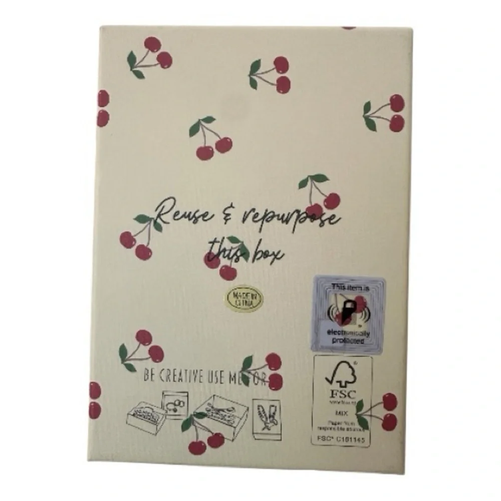 Piper K Cherry Keychain - Bag Charm Ear Bud Case | Coin Purse in New Gift‎ Box